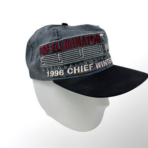 '96 NHRA Top Eliminator Club Winston Select Finals Hot Rod Snapback Hat Cap Gray